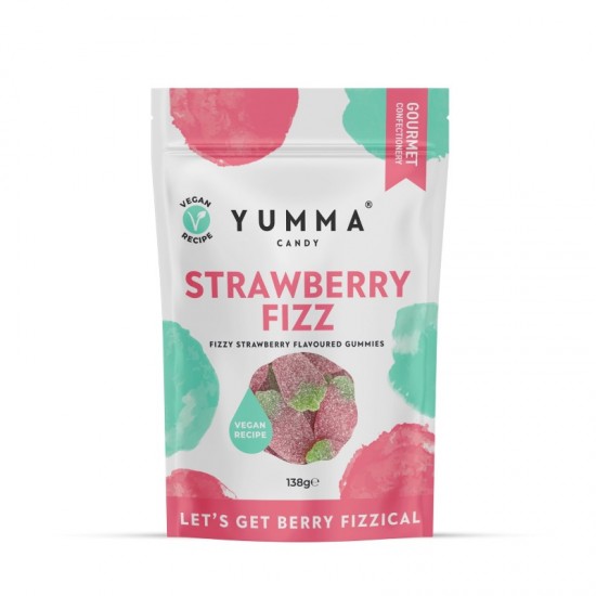 Yumma Candy Pouch - Strawberry Fizz (10x138g)